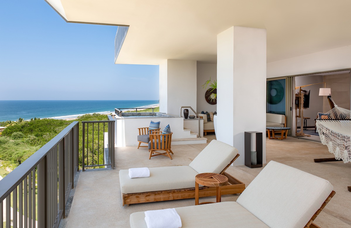 Ocean View Penthouse Suite King Bed | Conrad Punta de Mita - High End Ocean View Penthouse Suites With Fireplace
